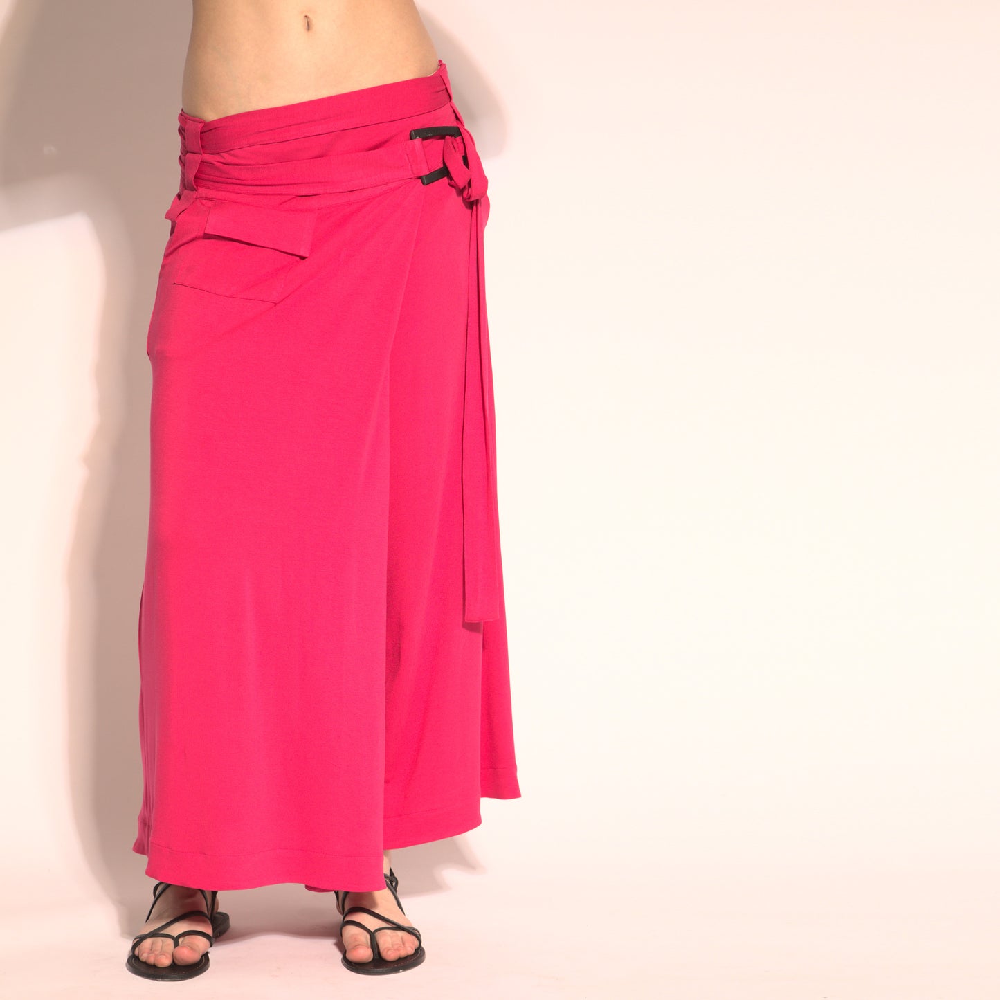 Aurora - Skirt-pants with with belt and buckle