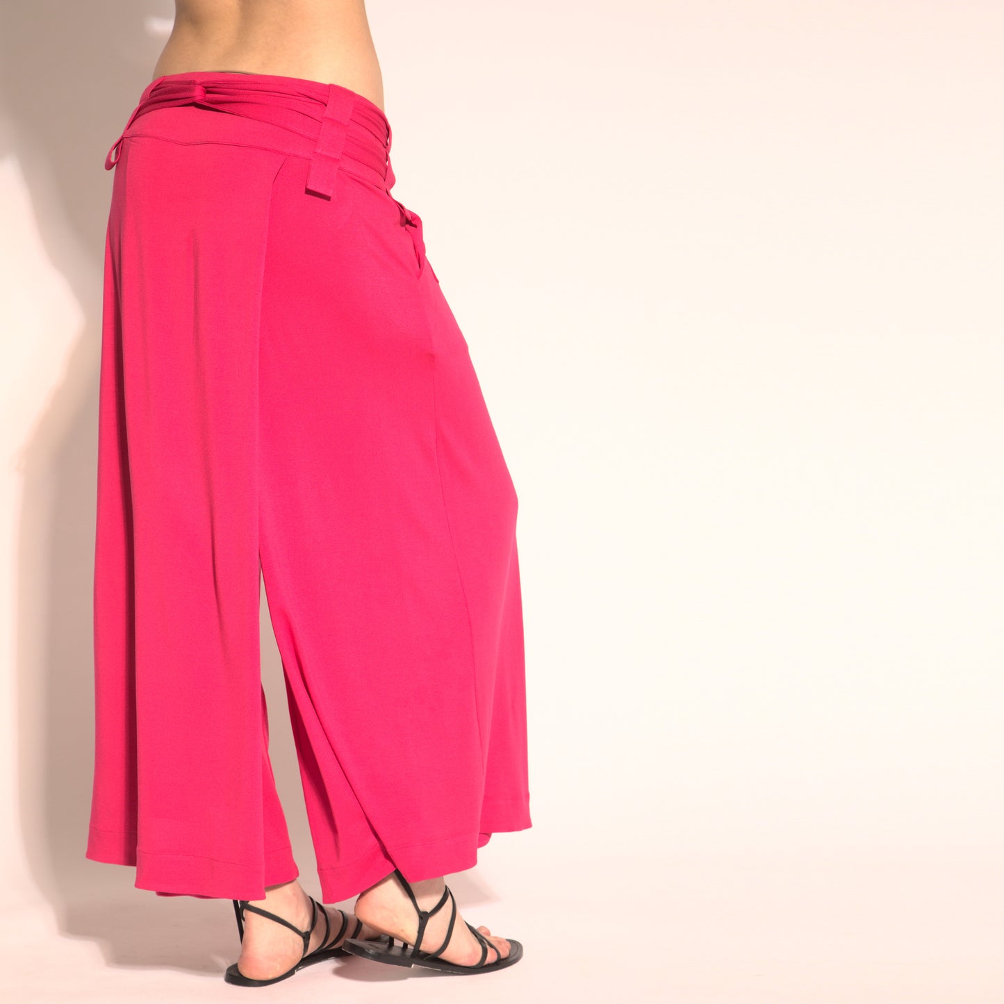 Aurora - Skirt-pants with with belt and buckle