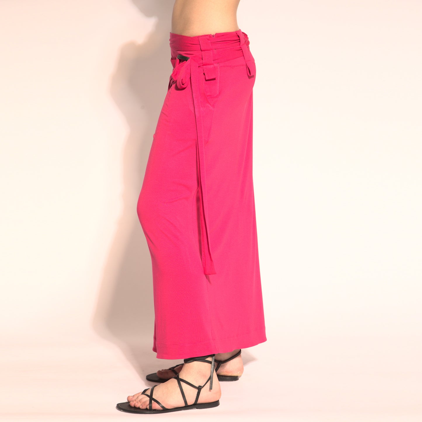 Aurora - Skirt-pants with with belt and buckle