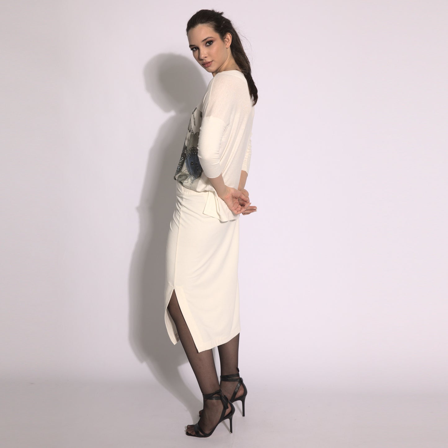Stella - Midi wrap skirt