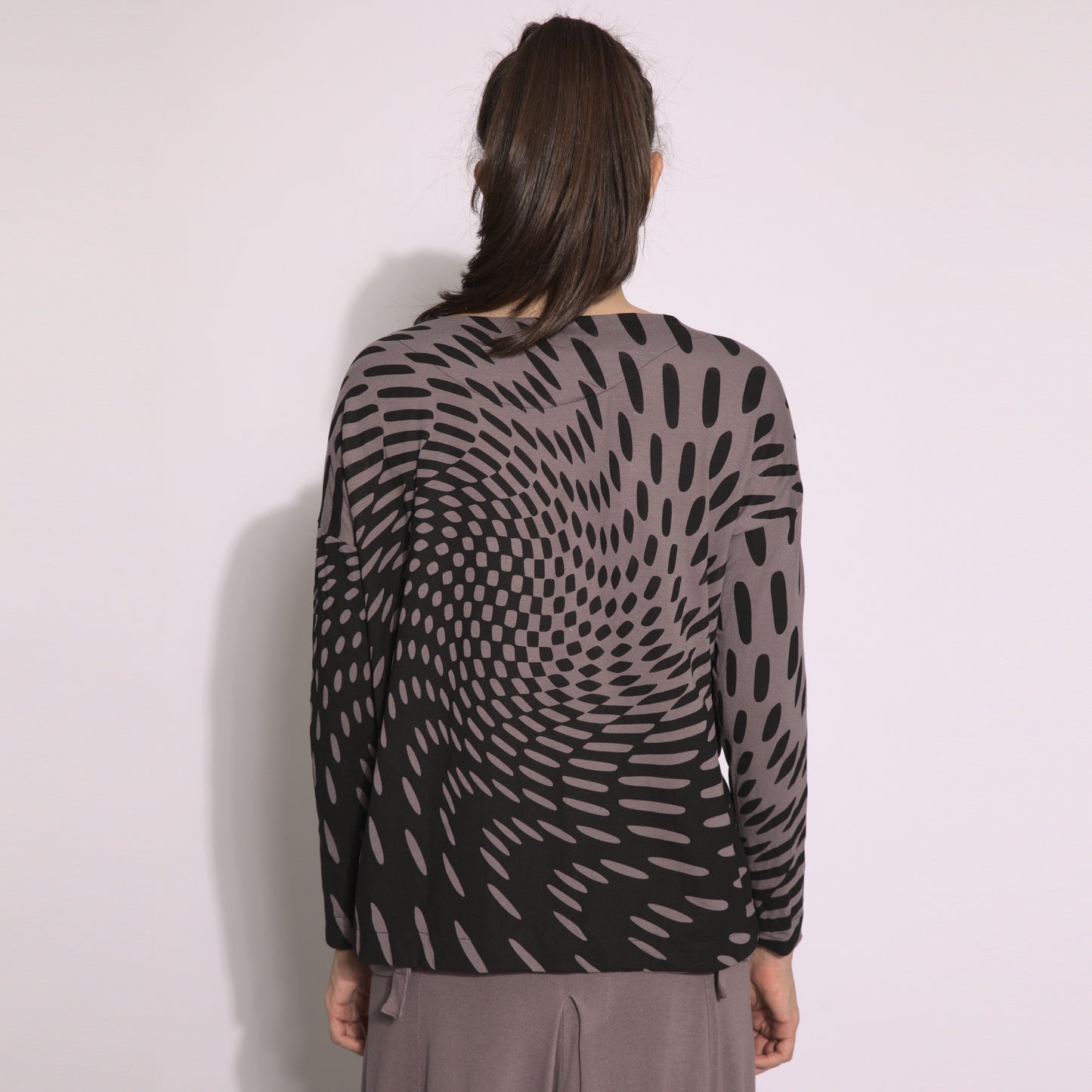 Optical effect - 3/4 sleeve blouse