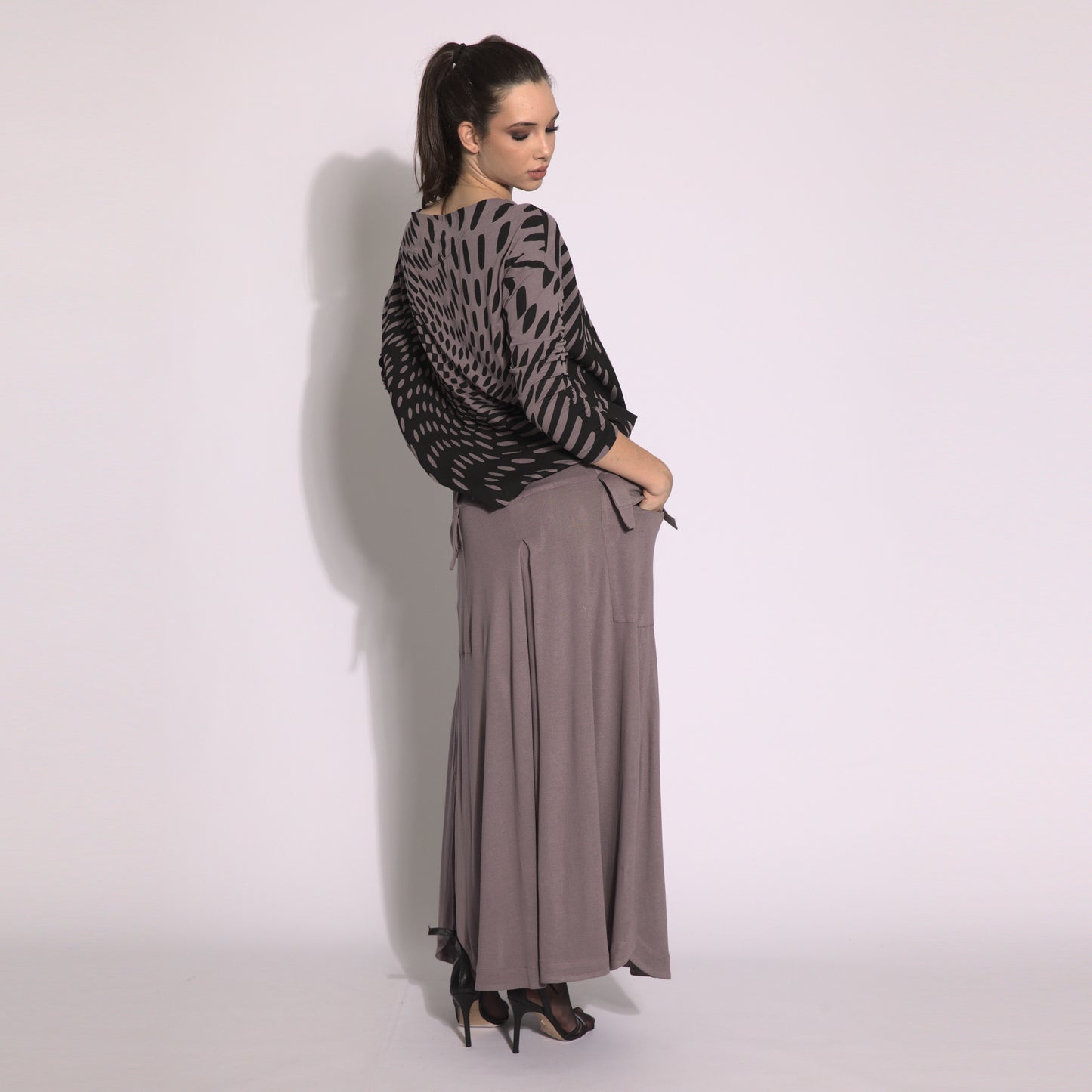 Optical effect - 3/4 sleeve blouse