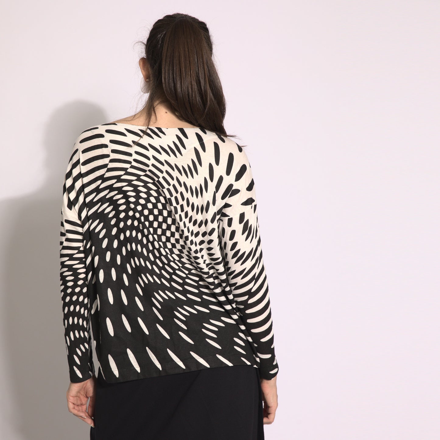 Optical effect - 3/4 sleeve blouse