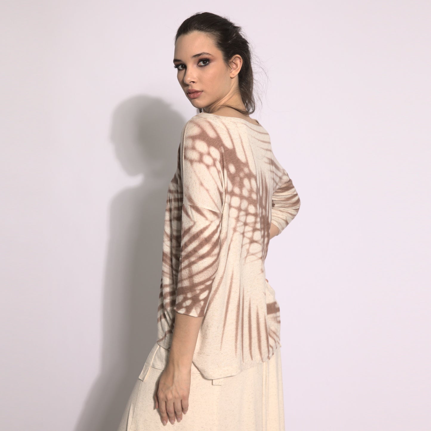 Foliage - Blouse with leaves print