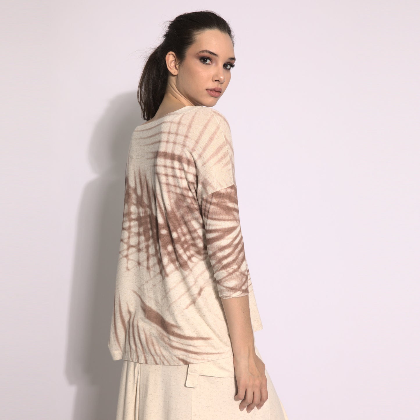 Foliage - Blouse with leaves print