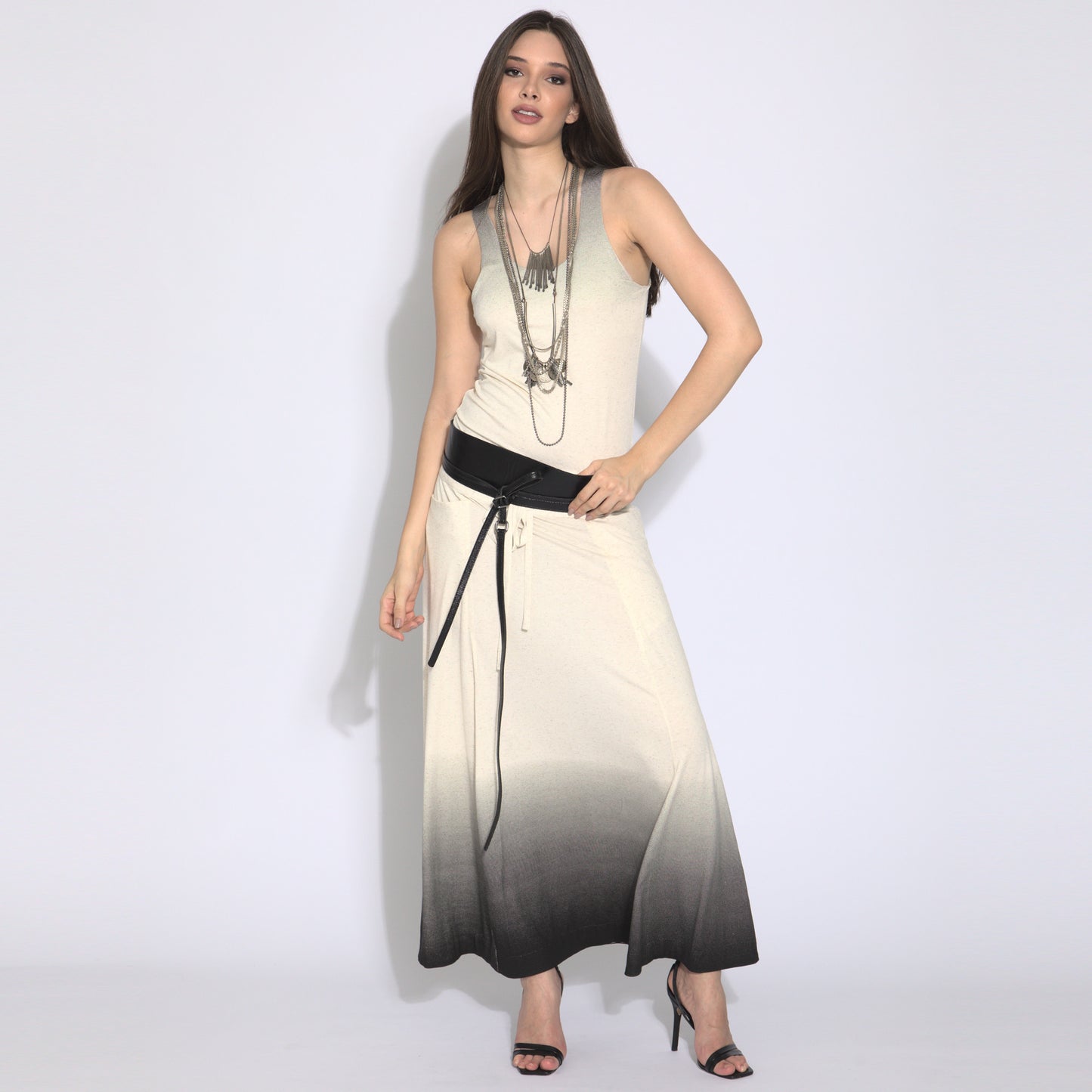 Angelina - Maxi skirt with gradient effect