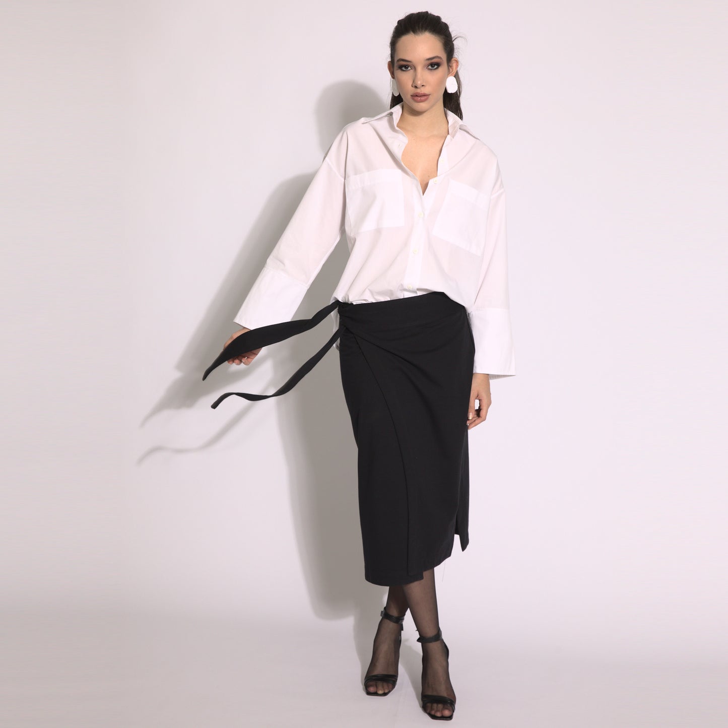 Stella - Midi wrap skirt