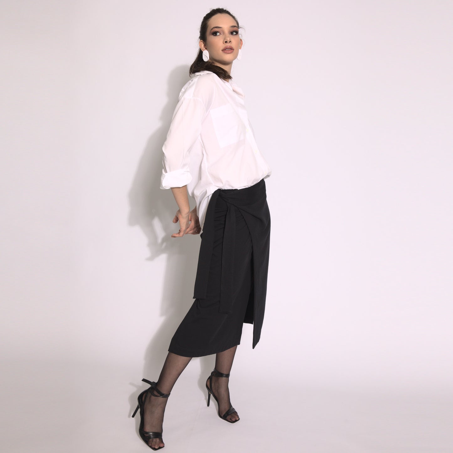 Stella - Midi wrap skirt
