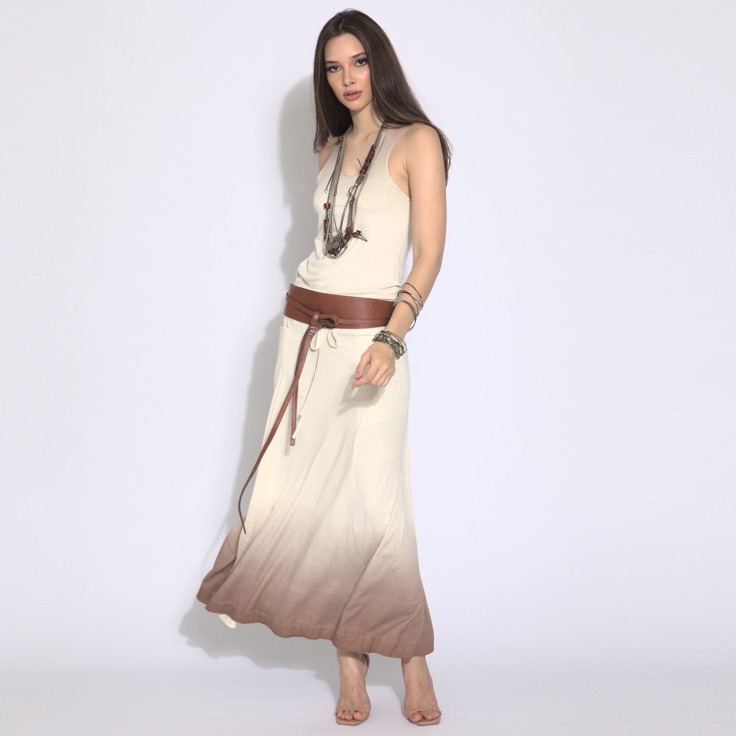 Angelina - Maxi skirt with gradient effect