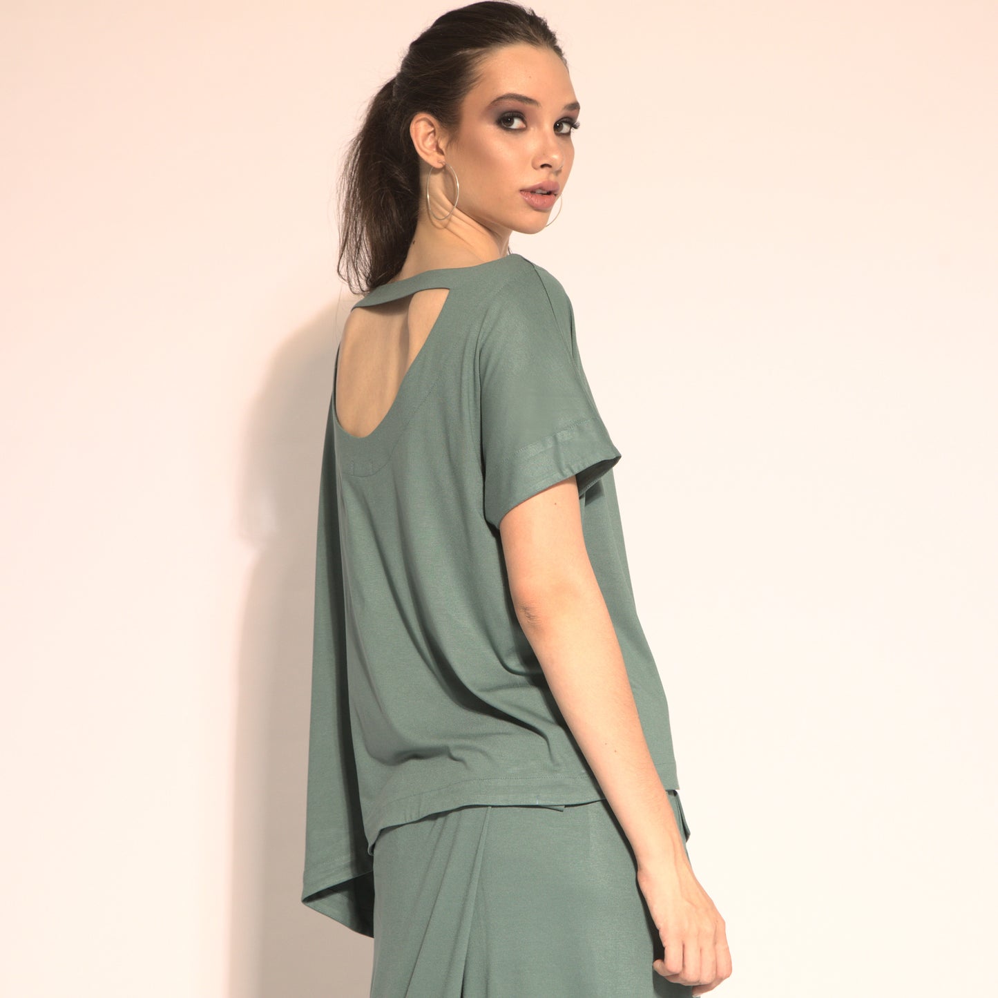 Betina - cut-out asymmetrical blouse