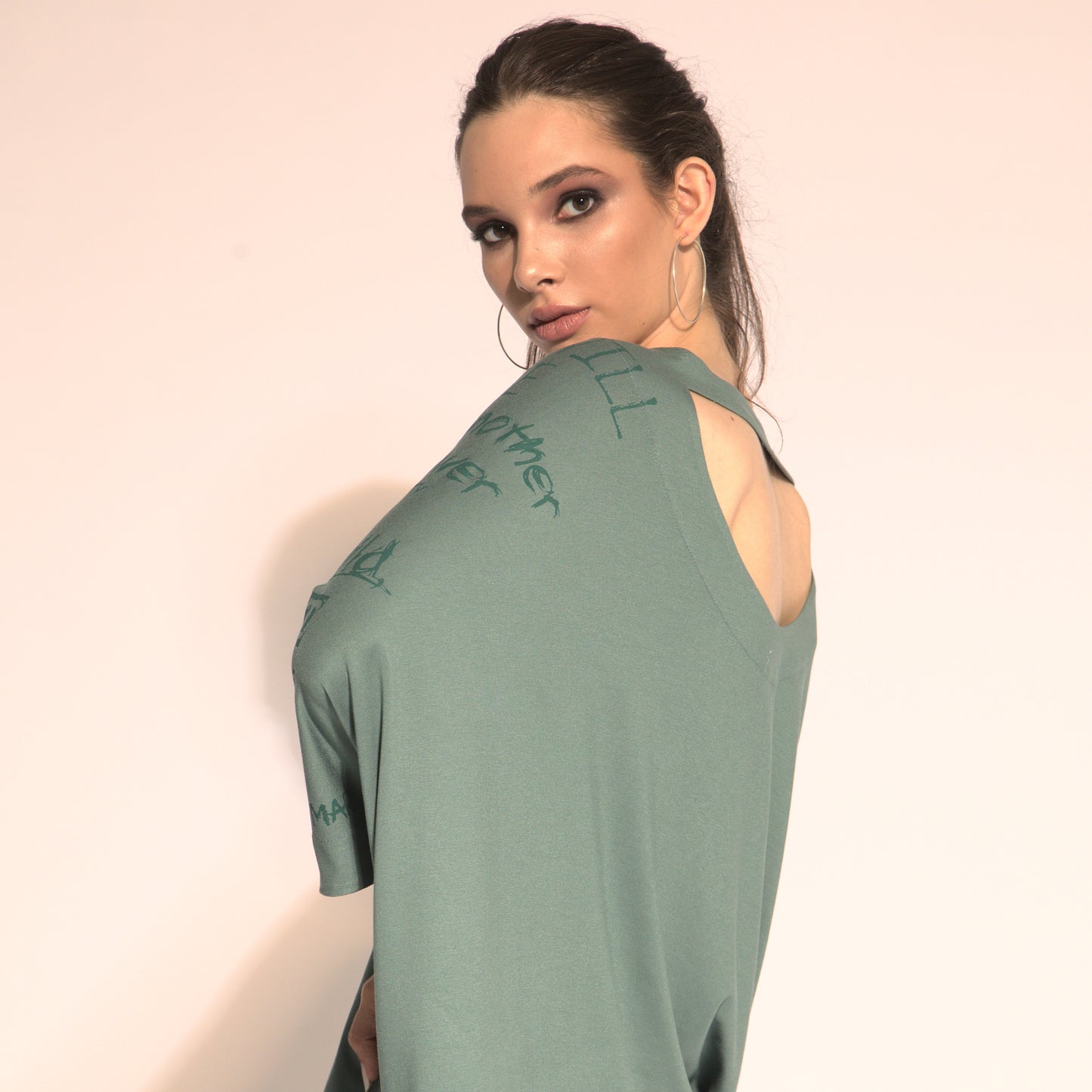 Betina - cut-out asymmetrical blouse