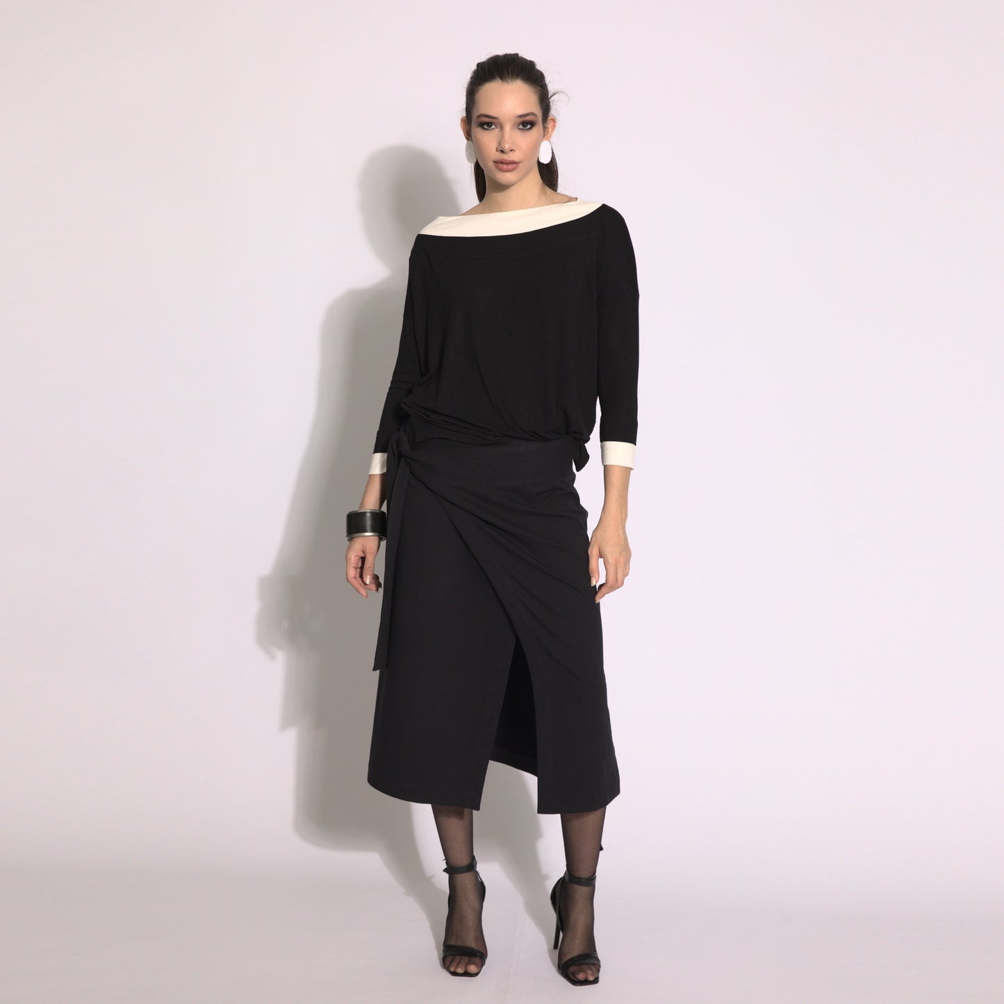 Stella - Midi wrap skirt