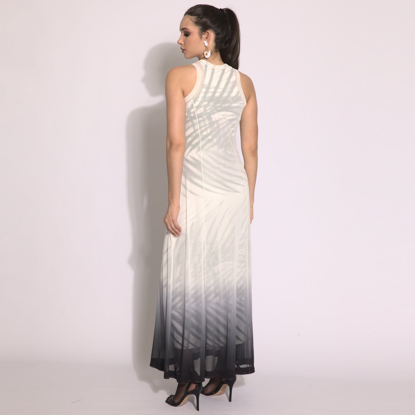 Mesh Dress - Fading effect tulle dress (second skin)
