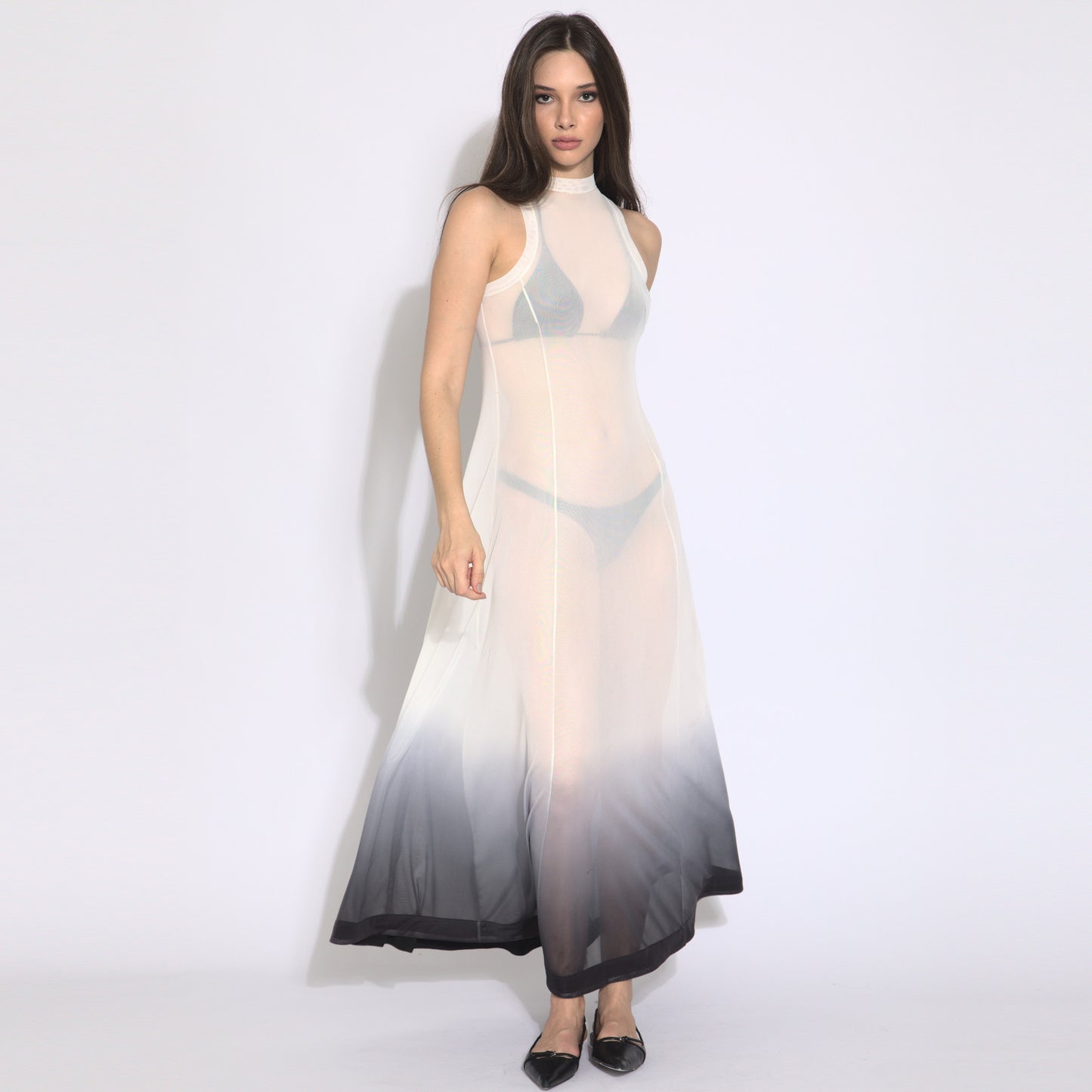Mesh Dress - Fading effect tulle dress (second skin)